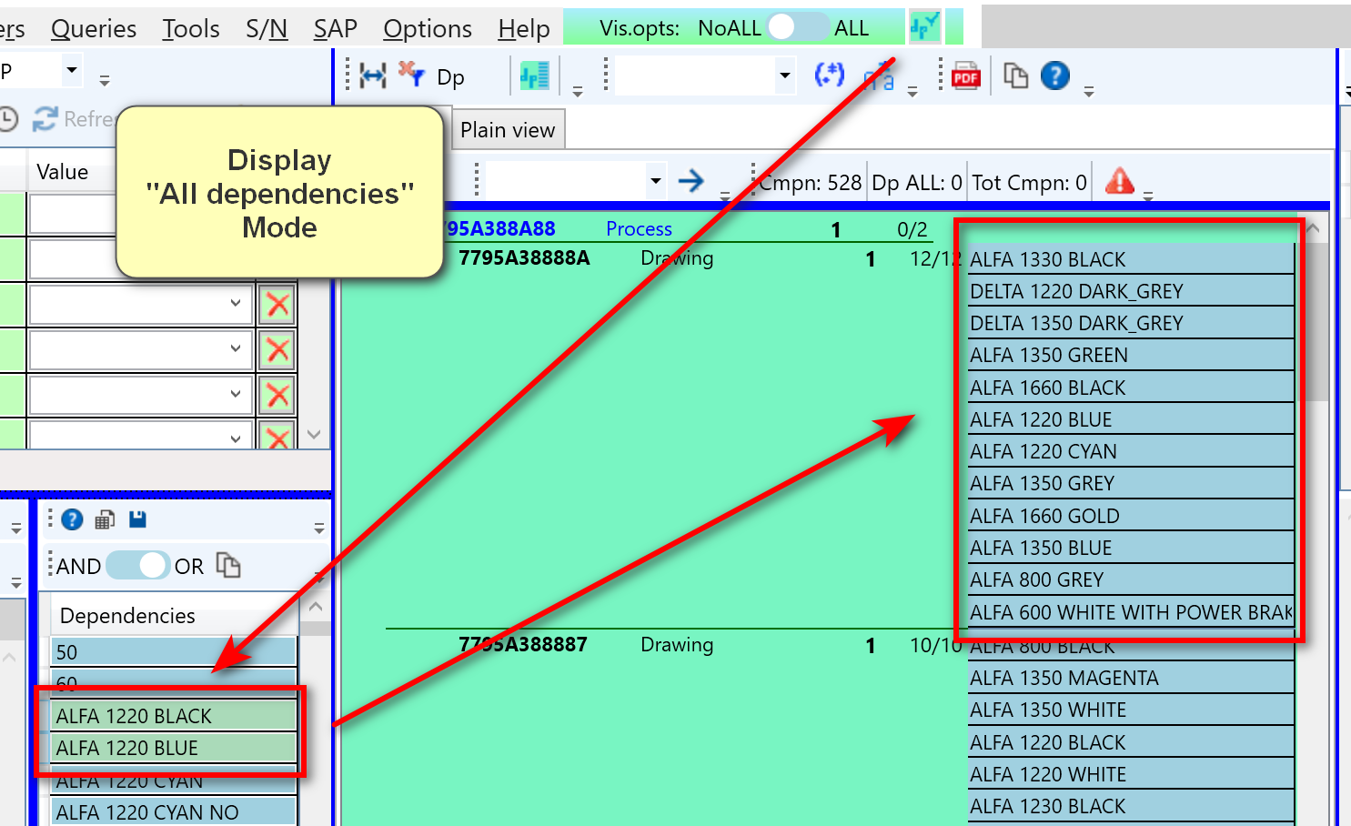 6 – BOM Analyzer Multi-Level BOM – Visual BOM For SAP